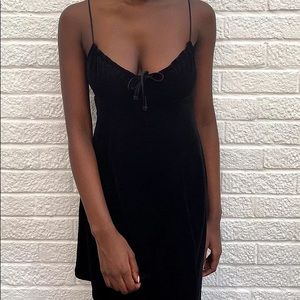 Velvet black dress